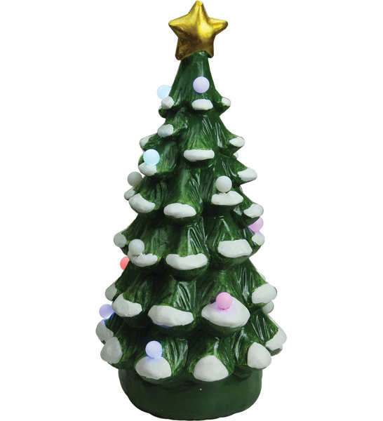 Northlight 18.25" Green and White LED Lighted Musical Christmas Tree